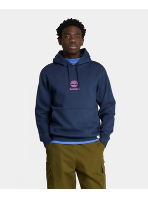Timberland Print Stack Logo (Bb) Hoodie Erkek Lacivert Sweatshirt TB0A6WZA4511