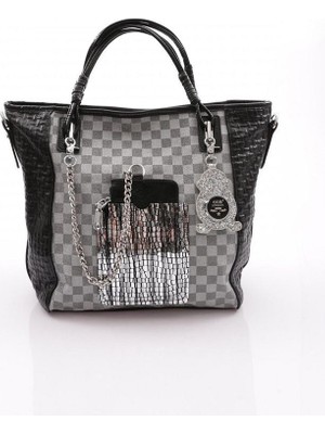 Avaj Siyah Cilt Omuz Çantası