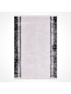 Krem Modern Etnik Desenli Akrilik Hav Vermeyen Leke Tutmayan Kolay Temizlenen Yumuşak Makine Salon Yolluk Mutfak Halı