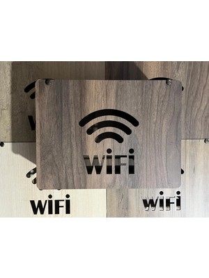 Modem Saklama Kutusu - 25X18X9 cm Dekoratif Ahşap Modem Saklama Kutusu Modem Rafı Kahverengi