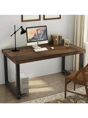 Kuzela Ahşap Metal Ayaklı Çalışma Masası