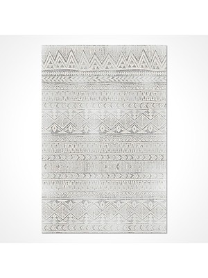 Hali.Net 80x150 cm Gri Versilia Pamuk Yıkanabilir Klasik Halı | Mutfak Balkon Yatak Odası Halısı | Leke Tutmaz Hipoalerjenik | VERSİLİA-1370