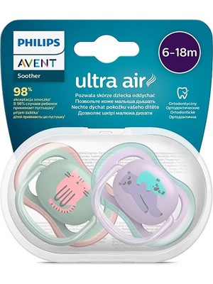 Philips Avent SCF085/18 Ultra Air Emzik 6-18 Ay 2li Kız