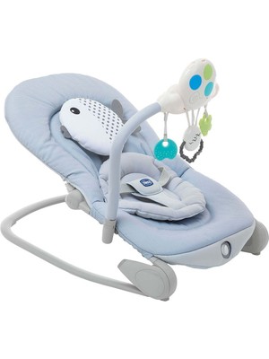 Chicco Balloon Bouncer Mavi Ev Tipi Titreşimli Ana Kucağı 0-18 kg Sallanır Konforlu Kullanım