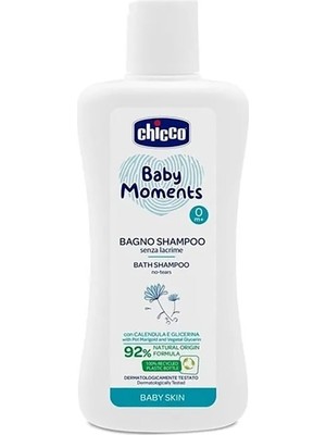 Chicco Baby Moments 200 ml Doğal Saç ve Vücut Şampuan Göz Yakmayan Formül ile Hassas Ciltler İçin