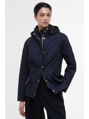 Barbour Kadın Millfire Quilt Kapitone Ceket NY94 Navy/classic