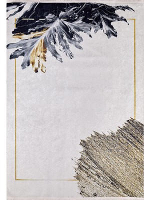 Hali.Net 80x250 cm Krem Dijital Baskı Etnik Patchwork Halı | Yolluk Koridor Mutfak Halısı | Hav Vermez Hipoalerjenik | HALN-HLN1376