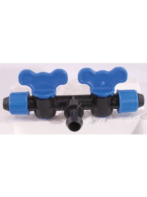 Damla Sulama Plastik Küresel Çiftli Mini Vana Vidalı (50 Adet)