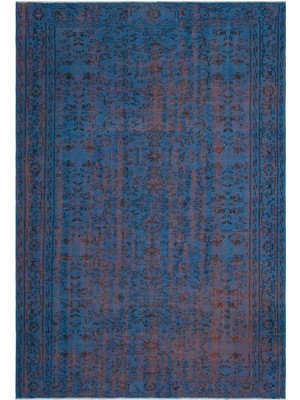 Atina Turuncu Eskitme Yün Modern Desenli Yün Hav Toz Vermez Leke Tutmayan Salon Yolluk Mutfak El Dokuma Halı