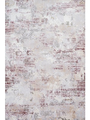 Hali.Net 160x160 cm Krem Gri Ornamental Vintage Eskitme Yıkanabilir Halı | Salon Yatak Odası Halısı | Leke Tutmaz Hipoalerjenik | CREA_GALATA-6519