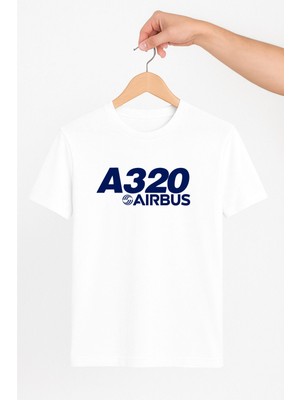Vecihi Geliyor A320  Airbus Baskılı  Tshirt Pilot - Havacı - Uçak Tutkunu Hediye