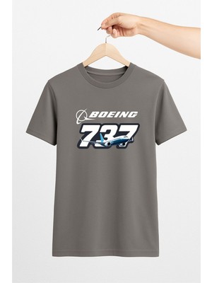 Vecihi Geliyor Boeing 737 Unisex Tshirt Pilot - Havacı - Uçak Tutkunu Hediye