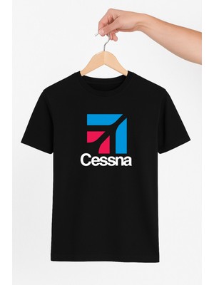 Vecihi Geliyor Cessna Unisex Tshirt Pilot - Havacı - Uçak Tutkunu Hediye