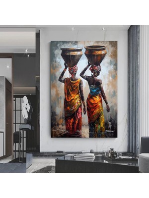 Afrika-Amerikan Kültür Duvar Dekoru, Soyut Afrika Ev Sanatı