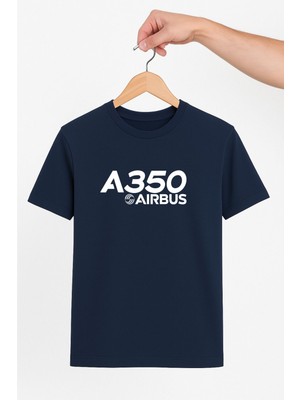 Vecihi Geliyor A350  Airbus Baskılı  Tshirt Pilot - Havacı - Uçak Tutkunu Hediye