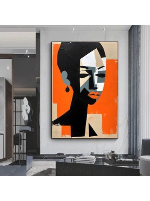 Kadın Soyut Sanatı – Picasso Tarzı Poster; Duvar Dekoru