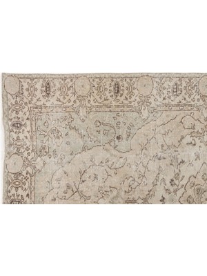 Bej Eskitme Yün Modern Desenli Yün Hav Toz Vermez Leke Tutmayan Salon Yolluk Mutfak El Dokuma Halı