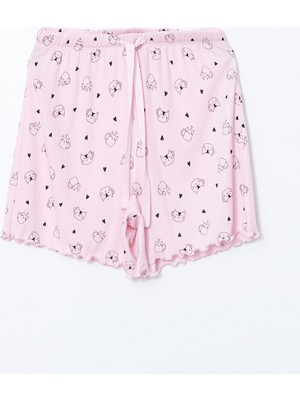 Lc Waikiki Yeni Sezon Beli Lastikli Baskili Kadin Sort Pijama Alti - S5GU38Z8