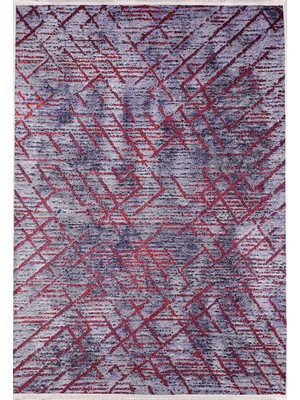 Hali.Net 80x150 cm Kırmızı Dijital Baskı Etnik Patchwork Halı | Mutfak Balkon Salon Halısı | Hav Vermez Hipoalerjenik | HALN-HLN1420