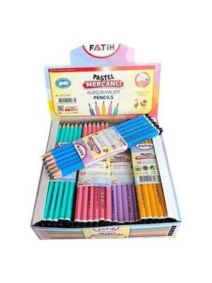 Fatih Mercanlı 100 Adet Kırmızı Kurşun Kalem - 17.5 cm, Klasik Düz Desen