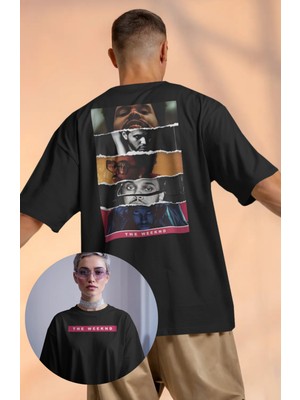 Fuddy Moda The Weeknd Sırt Baskılı Erkek-Kadın Tshirt