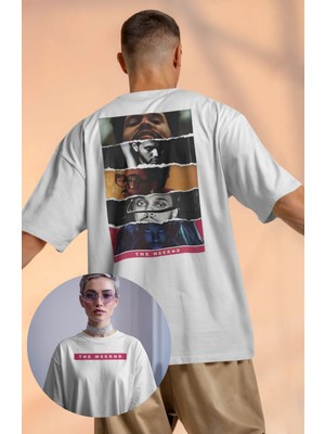 Fuddy Moda The Weeknd Sırt Baskılı Erkek-Kadın Tshirt