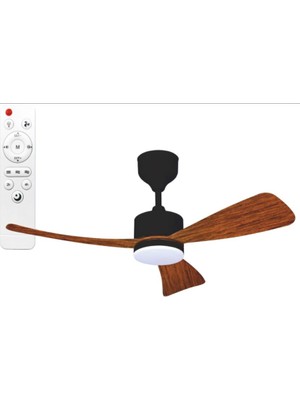 Helios HS-9305 70W Wooden 3 Pervaneli LED Tavan Vantilatörü