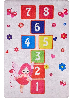 Cadiz Figürlü Mavi Polyester Kare Modern Desenli Pamuk Makinada Yıkanabilir Hav Toz Vermez Leke Tutmayan Kaymaz Taban Dijital Makine Baskı Salon Yolluk Mutfak Halı