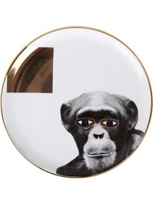Porland Wild Life Monkey Düz Tabak 20Cm 04Alm005126