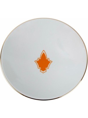 Porland Morocco Desen3 Turuncu Çukur Tabak 20cm
