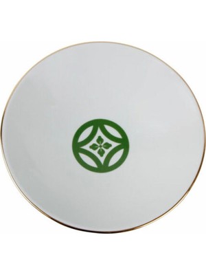 Porland Morocco Desen1 Yeşil Çukur Tabak 20cm
