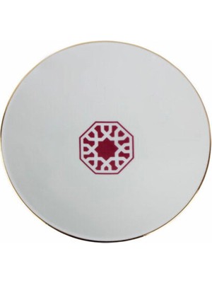 Porland Morocco Desen5 Fuşya Çukur Tabak 20cm