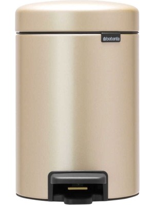 Çöp Kovası Newıcon Metallıc Gold Pedallı Çöp Kutusu 3l