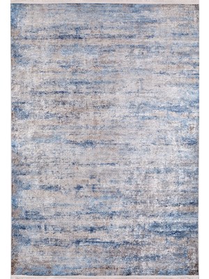 Hali.Net 80x150 cm Lacivert Dijital Baskı Etnik Patchwork Halı | Mutfak Balkon Salon Halısı | Hav Vermez Hipoalerjenik | HALN-HLN1303
