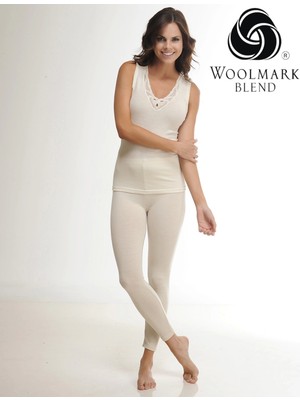 Hasyün 306 Kadın Yün Tayt - Ten - L