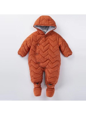 Kapitone Içi Kürklü Peluş Çıtçıtlı Kışlık Kapüşonlu Çocuk Erkek Bebek Astronot Tulum Kozmonot Mont