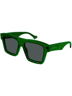Gucci GG0962S 010 55-17 kadın güneş gözlüğü Füme Mat Camlı Yeşil Asetat Kare