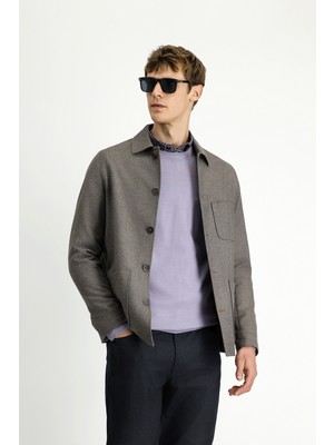 Regular Fit Spor Yünlü Ceket
