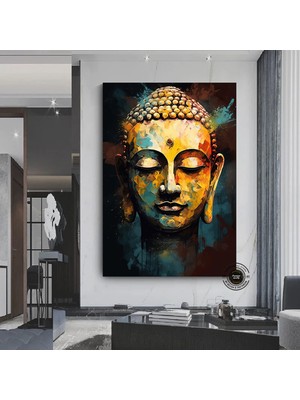 Buda Kanvas Tablosu, Yoga Sanatı, Meditasyon Baskısı, Buda Duvar Manzarası, Budist Duvar Dekoru