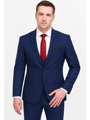 Yelekli Takım Elbise Slim Fit Erkek