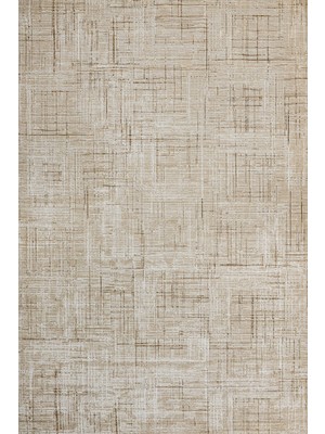 Bej Modern Etnik Desenli Pamuk Makinada Yıkanabilir Hav Toz Vermez Leke Tutmayan Kaymaz Taban Dijital Makine Baskı Salon Yolluk Mutfak Halı