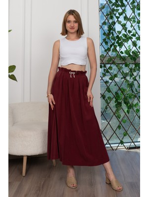 Pilikaşe Üzeri Puntolu Uzun Etek 6792