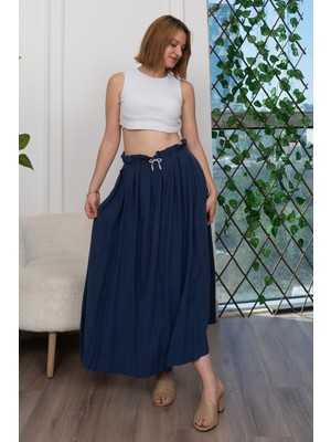 Pilikaşe Üzeri Puntolu Uzun Etek 6792