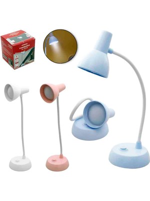 Flexi Tasarım Çalışma Masa Lambası 360° Ayarlanabilir Esnek Pilli LED Işık Göz Yormayan Özel Abajur