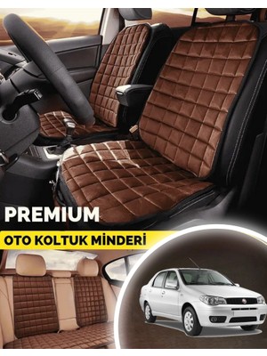 Fiat Albea Koltuk Minderi Ortopedik Cepli Araç Kılıf Seti – Tam Uyumlu,taba Renk