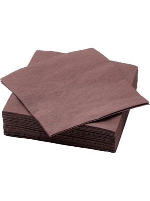 IKEA Fantastısk Peçete Kahverengi-Kırmızı 33X33 cm 50 Adet