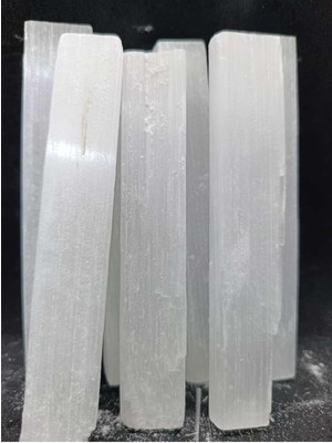 Selenit Çubuk 1 Adet Doğaltaş Kütle  50-60GR