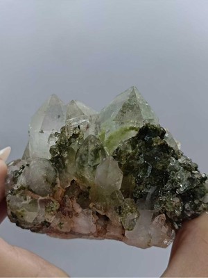 Koleksiyonluk Epidotlu Kuvars Doğaltaş