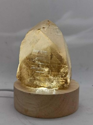 Kristal Kuvars Doğaltaş Ham Kütle Huzur Lamba