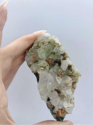 Koleksiyonluk Epidotlu Kuvars Doğaltaş